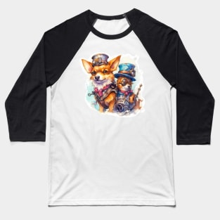 Mechanical Mutts: Steampunk Canine Capers Baseball T-Shirt